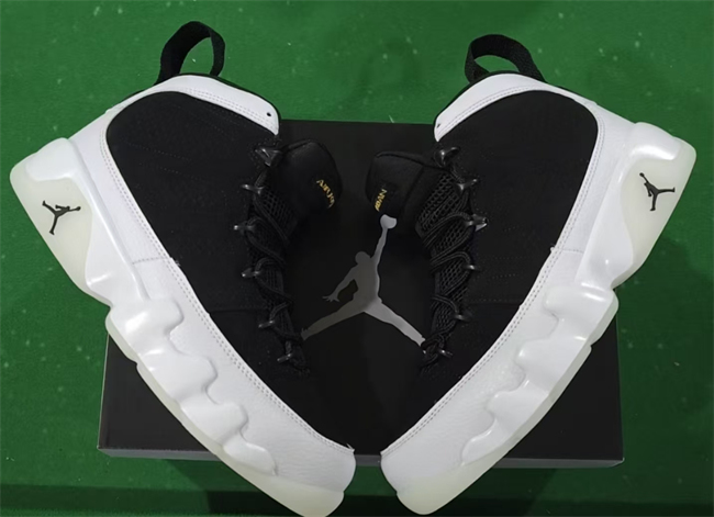Men's Black/White Running weapon Air Jordan 9 Shoes 032